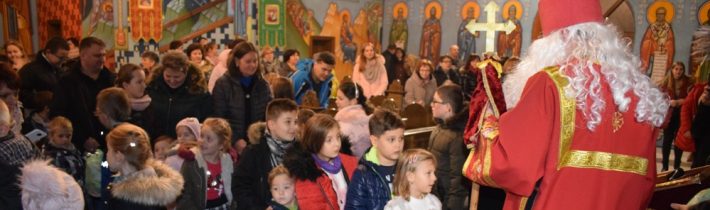 Mikulášsky duchovný program a stretnutie humenských detí s Mikulášom v humenskom pravoslávnom chráme 2019