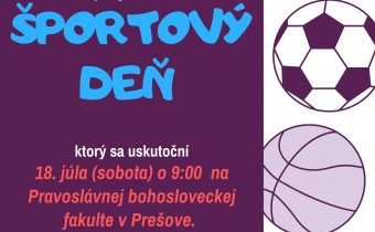 <s>18. júla 2020 (sobota) – Športový deň v Prešove</s>